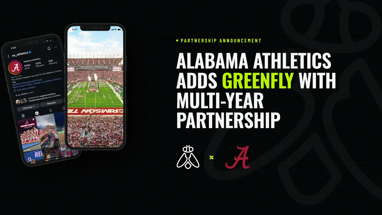 Greenfly × Alabama Athletics — multi-year partnership announcement