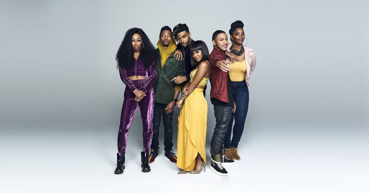 group photo of tv cast from BET Boomerang