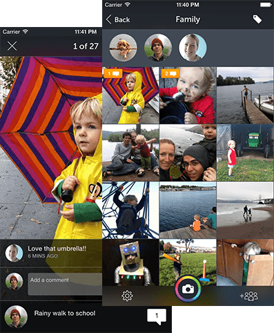 Photocircle for collecting photos from groups