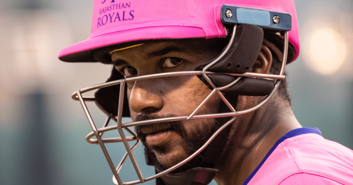 Rajasthan Royals player Varun Aaron in helmet. Players are driving fan engagement in cricket.