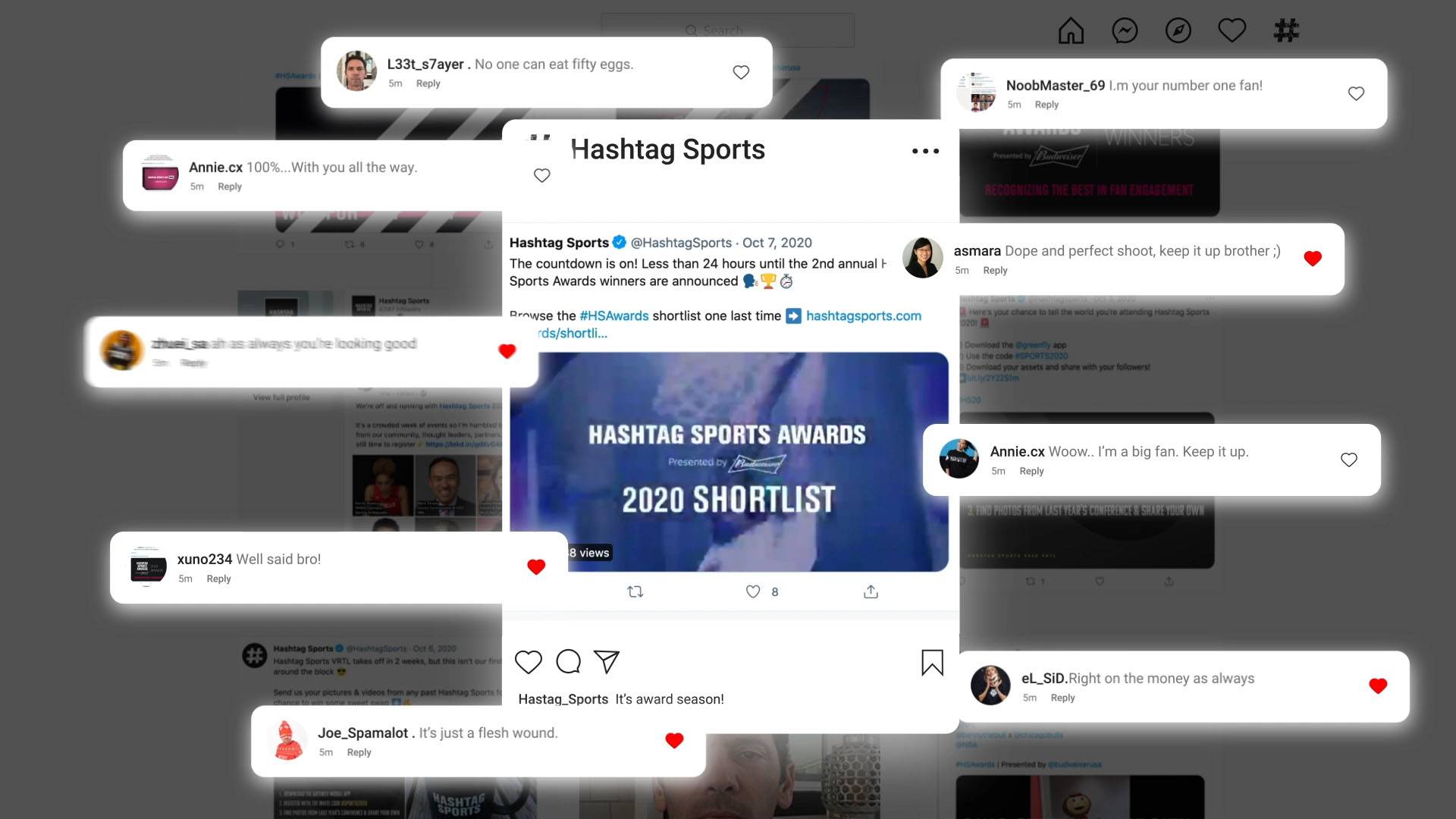 Hashtag Sports customer showcase