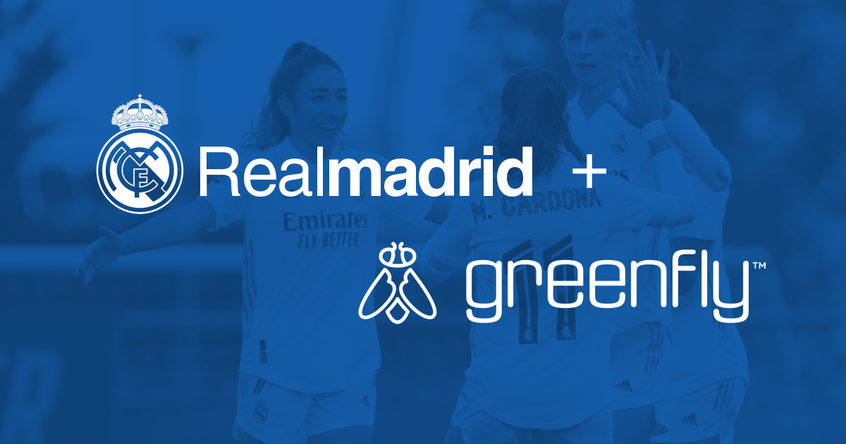 Greenfly + Real Madrid share content with athletes