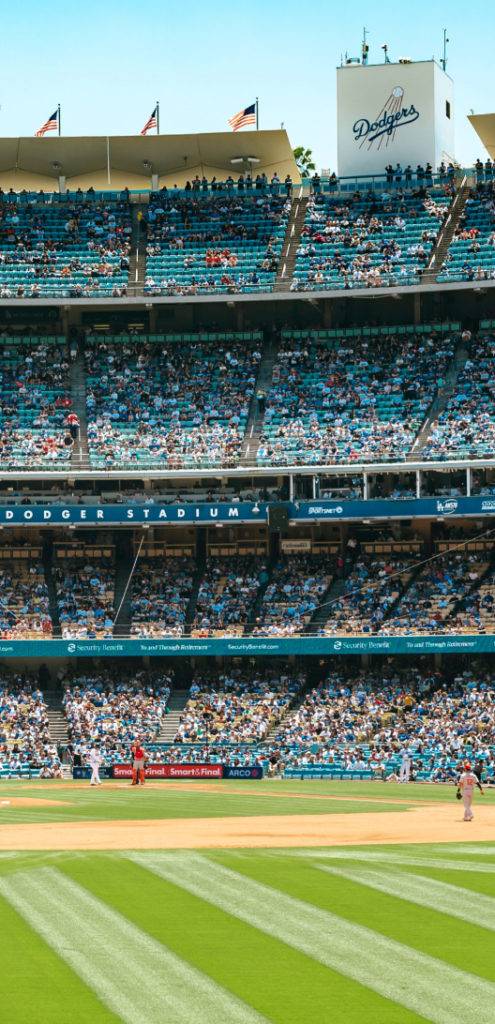 Baseball stadium, capturing live game media
