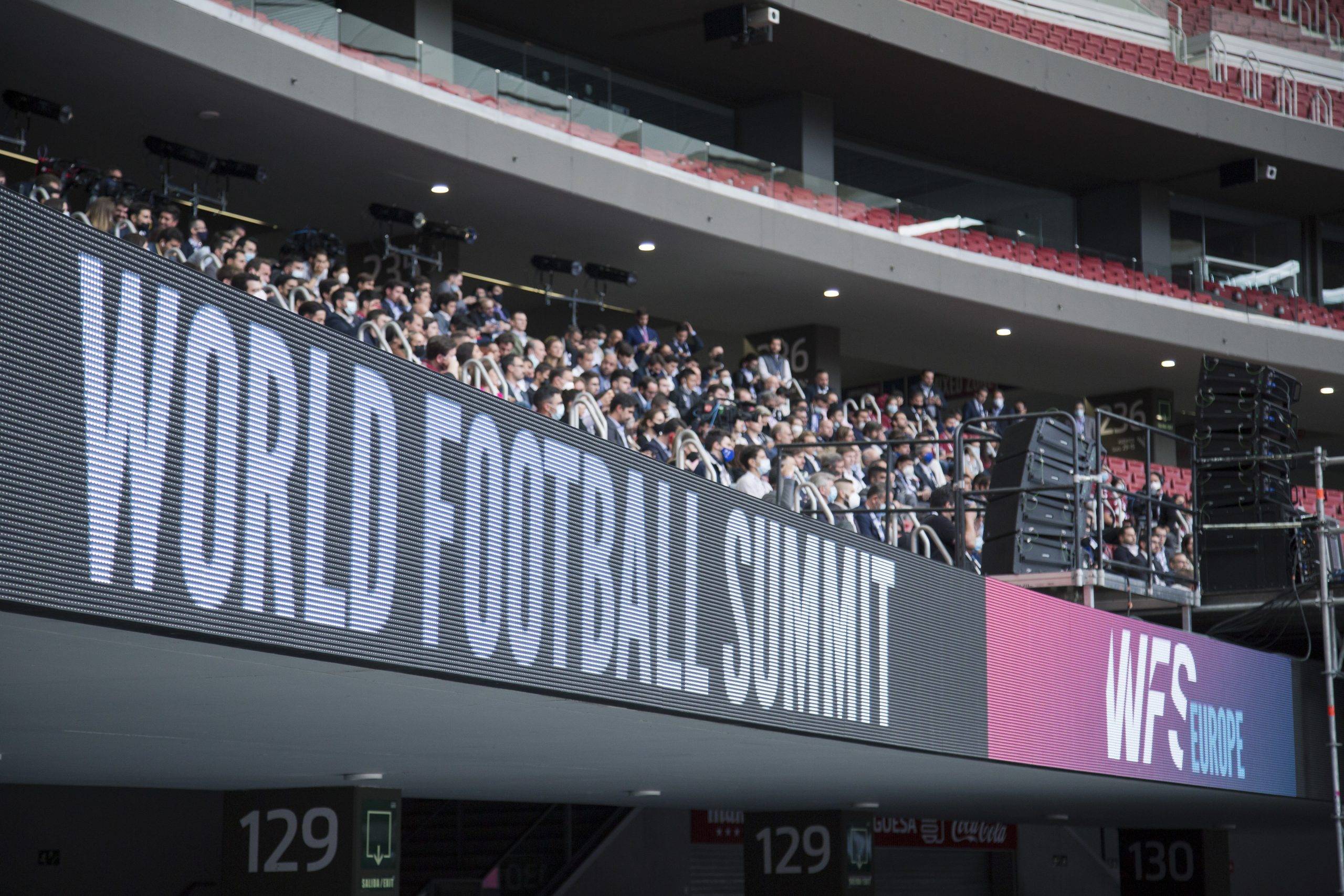 world football summit attendees in stadium