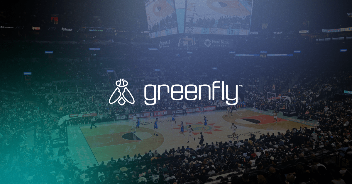 Greenfly NBA - Greenfly logo on NBA court background